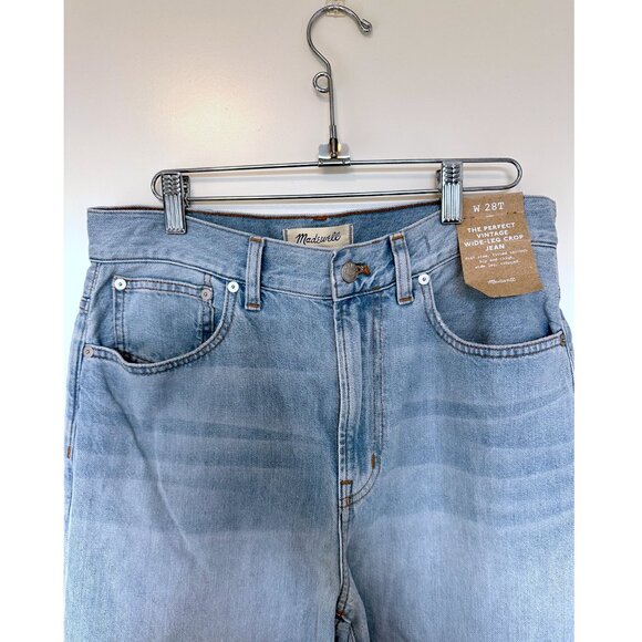 NWT The Perfect Vintage Wide-Leg Crop Jean - 28T - Picture 5 of 5